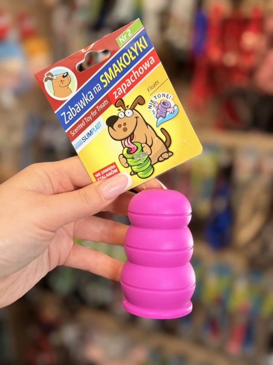 Sum-Plast Zabawka na Smakołyki nr 2 dla psa w różowym kolorze