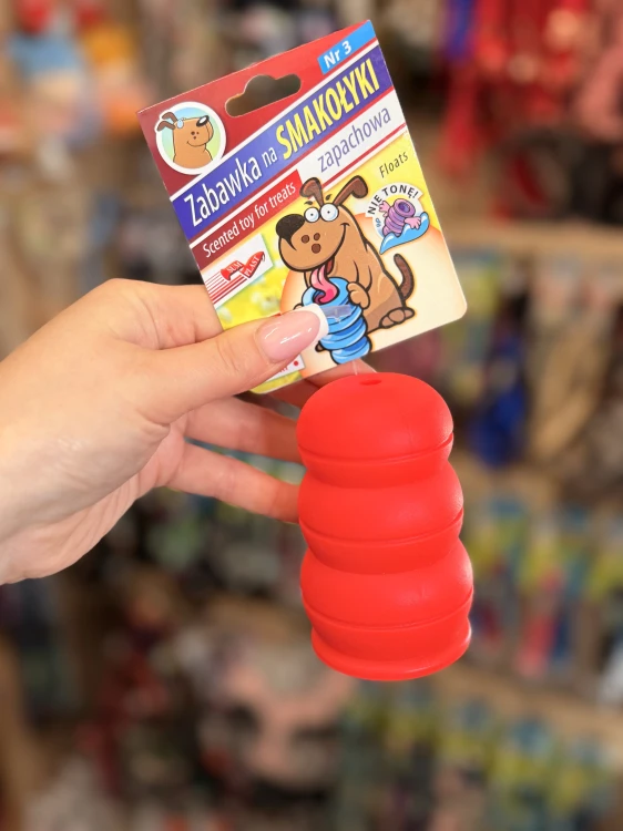 Sum-Plast Zabawka na Smakołyki nr 3 dla psa w czerwonym kolorze