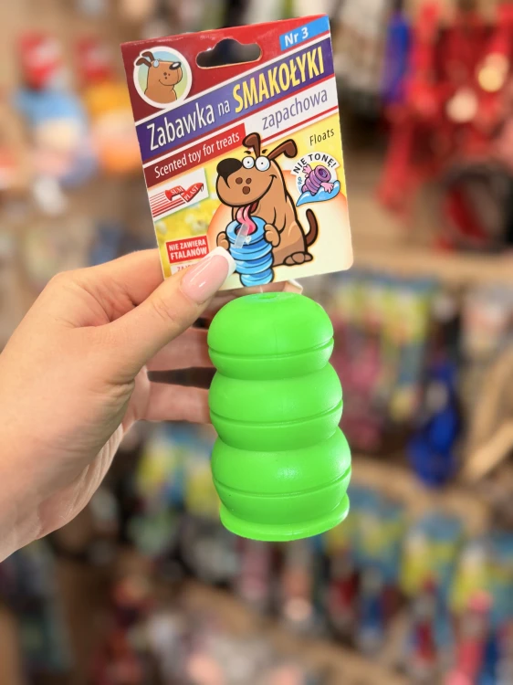 Sum-Plast Zabawka na Smakołyki nr 3 dla psa w zielonym kolorze
