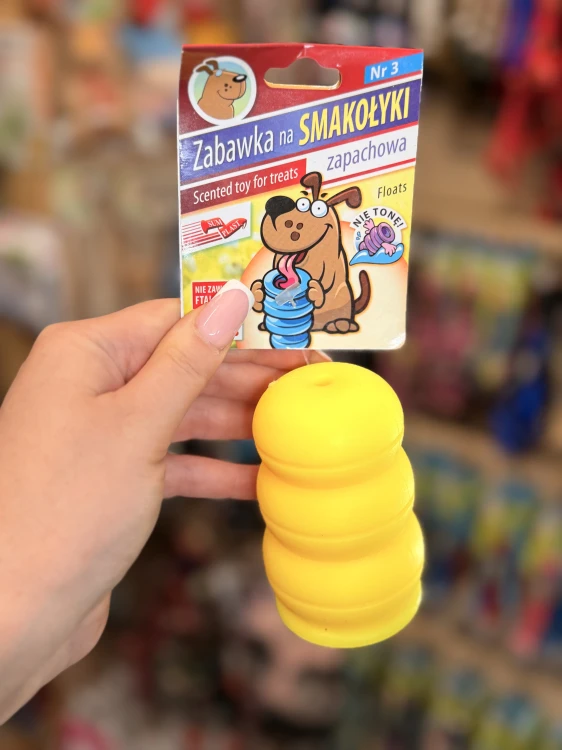 Sum-Plast Zabawka na Smakołyki nr 3 dla psa w żółtym kolorze