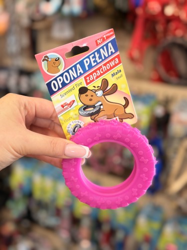 Sum-Plast Opona Pełna nr 1 10 cm – zapachowa zabawka dla psa w przykładowym kolorze