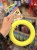 Sum-Plast Ring nr 2 zapachowa zabawka dla psa 16 cm w żółtym kolorze