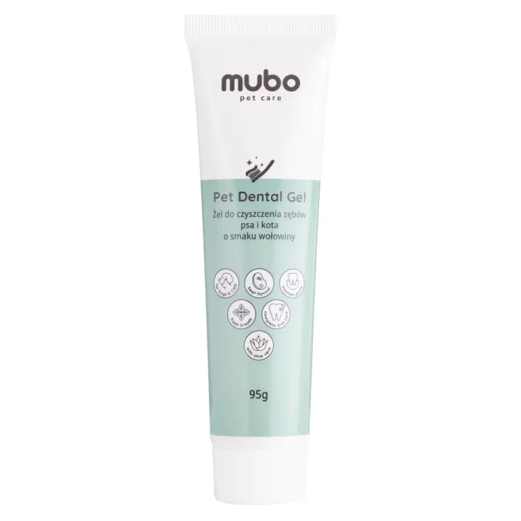 Mubo Pet Dental Gel 95 g – żelowa pasta do zębów dla psa i kota w tubce